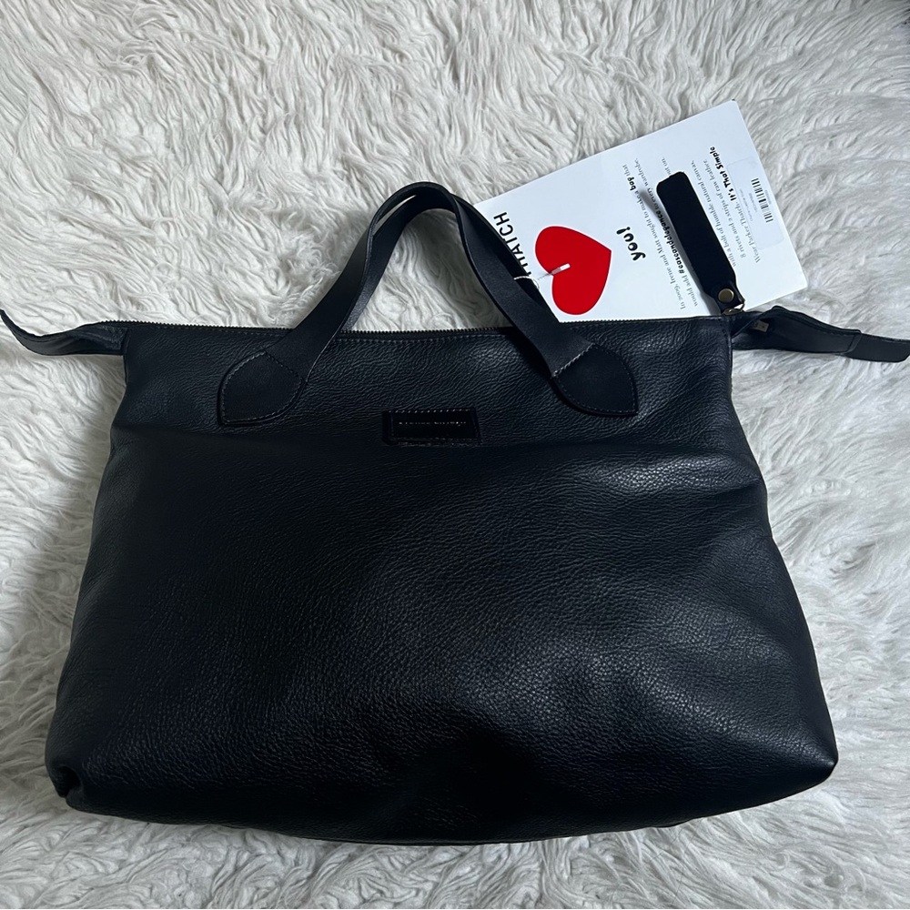 Parker Thatch Charlie Leather Black Bag - Regular